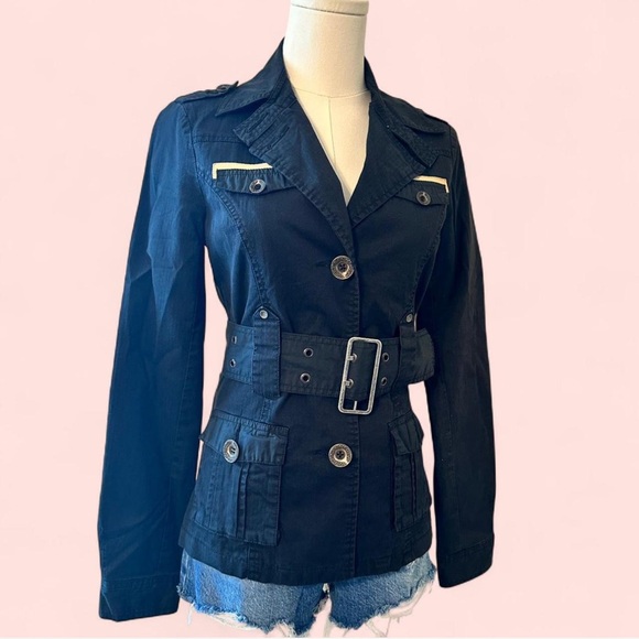 Oakley Jackets & Blazers - Oakley Women's Black Utility Military Jacket With Belt XS